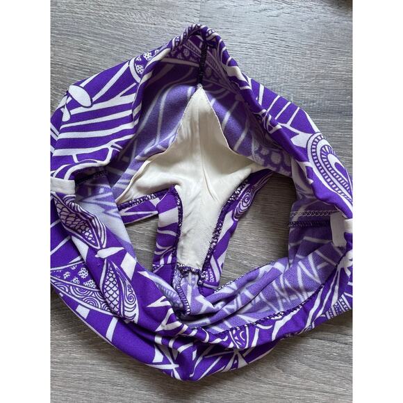 Vtg 60s 70s ROBBY LEN FASHIONS Dragon Fly Polyester Two Piece Bikini Sz 13/14 - Picture 7 of 8